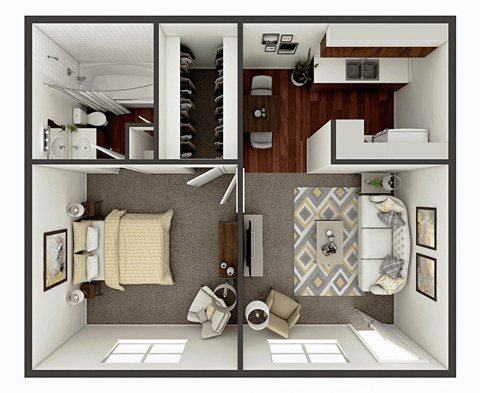 The Shea at Lillian Crossroads A1 Floor Plan
